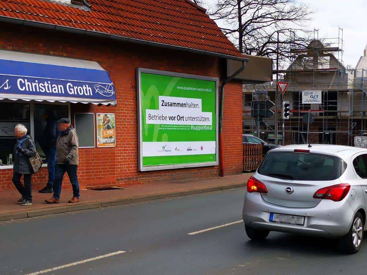 15 Plakate hängen in der ganzen Wedemark