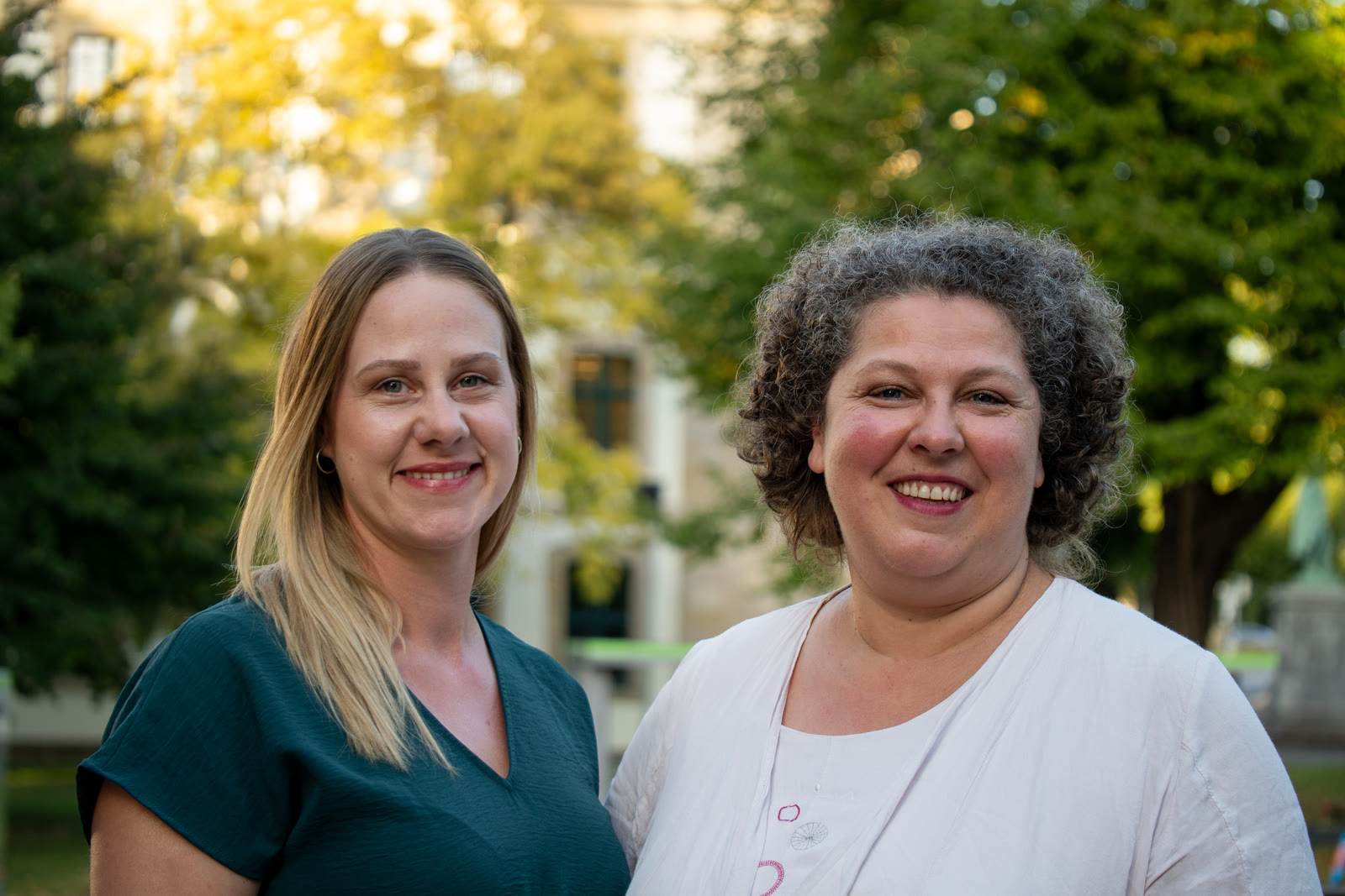 Nicoleta Ion und Annika Höper, Impulsgeberinnen beim #zw Stammtisch „Beruf und Berufung“
